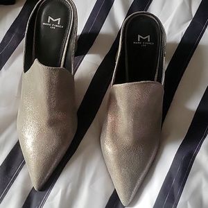 Marc Fisher Ltd suede Mules with 4inch thick heel